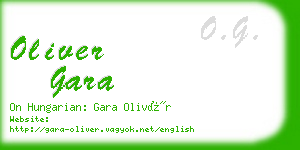 oliver gara business card